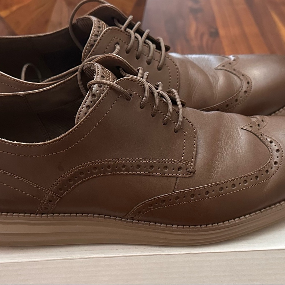 Cole Haan Tan Leather Oxfords